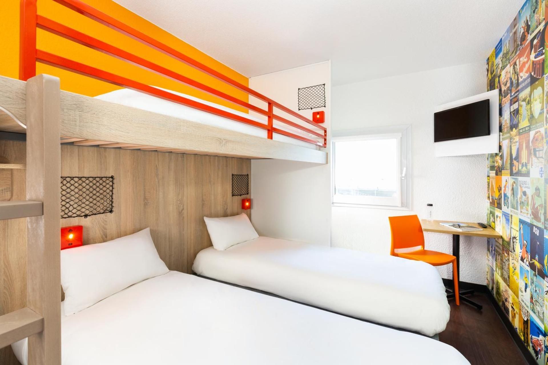 Break Room with Two Twin Beds and One Loft Bed