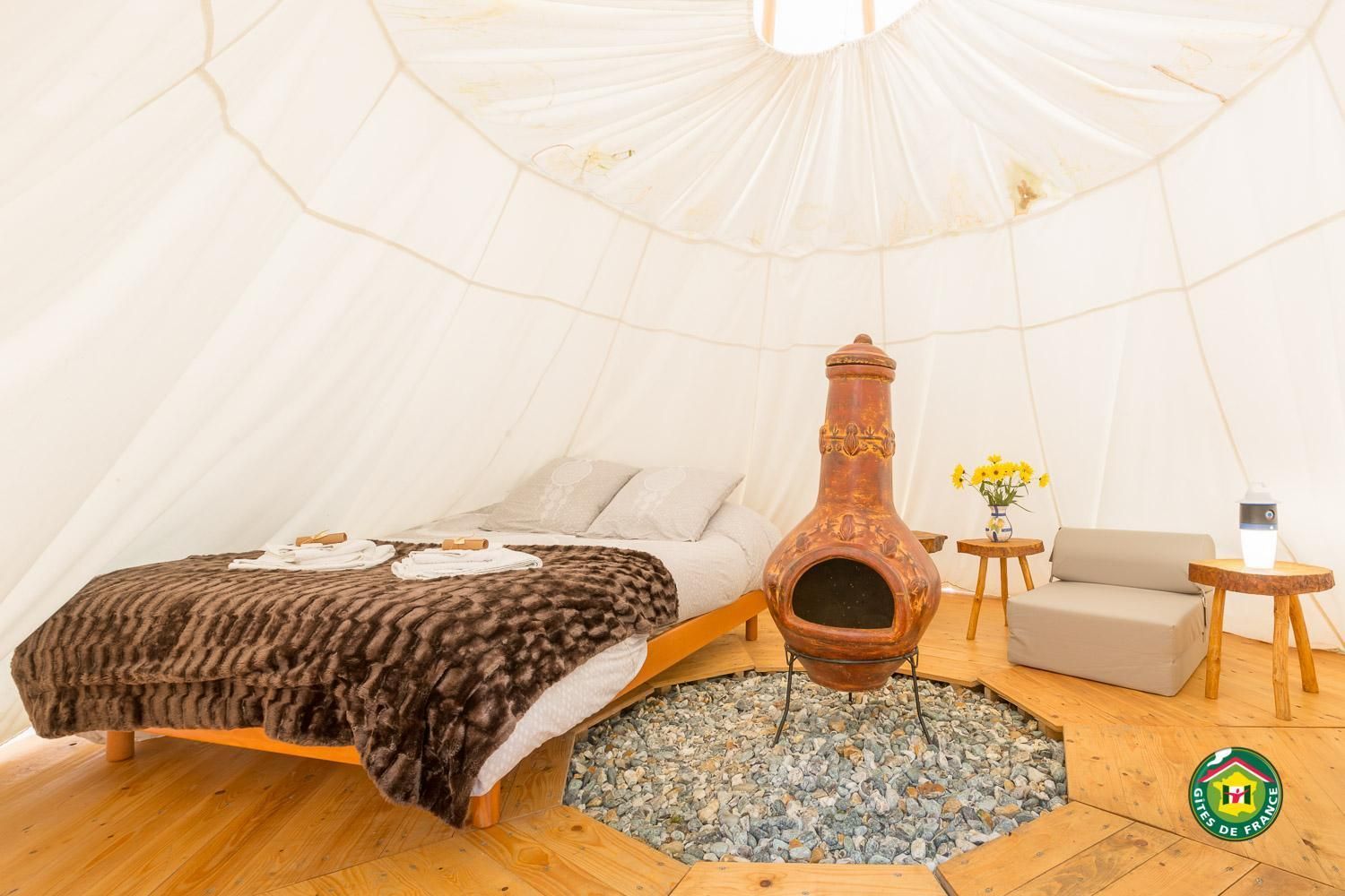 Teepee with Private External Bathroom