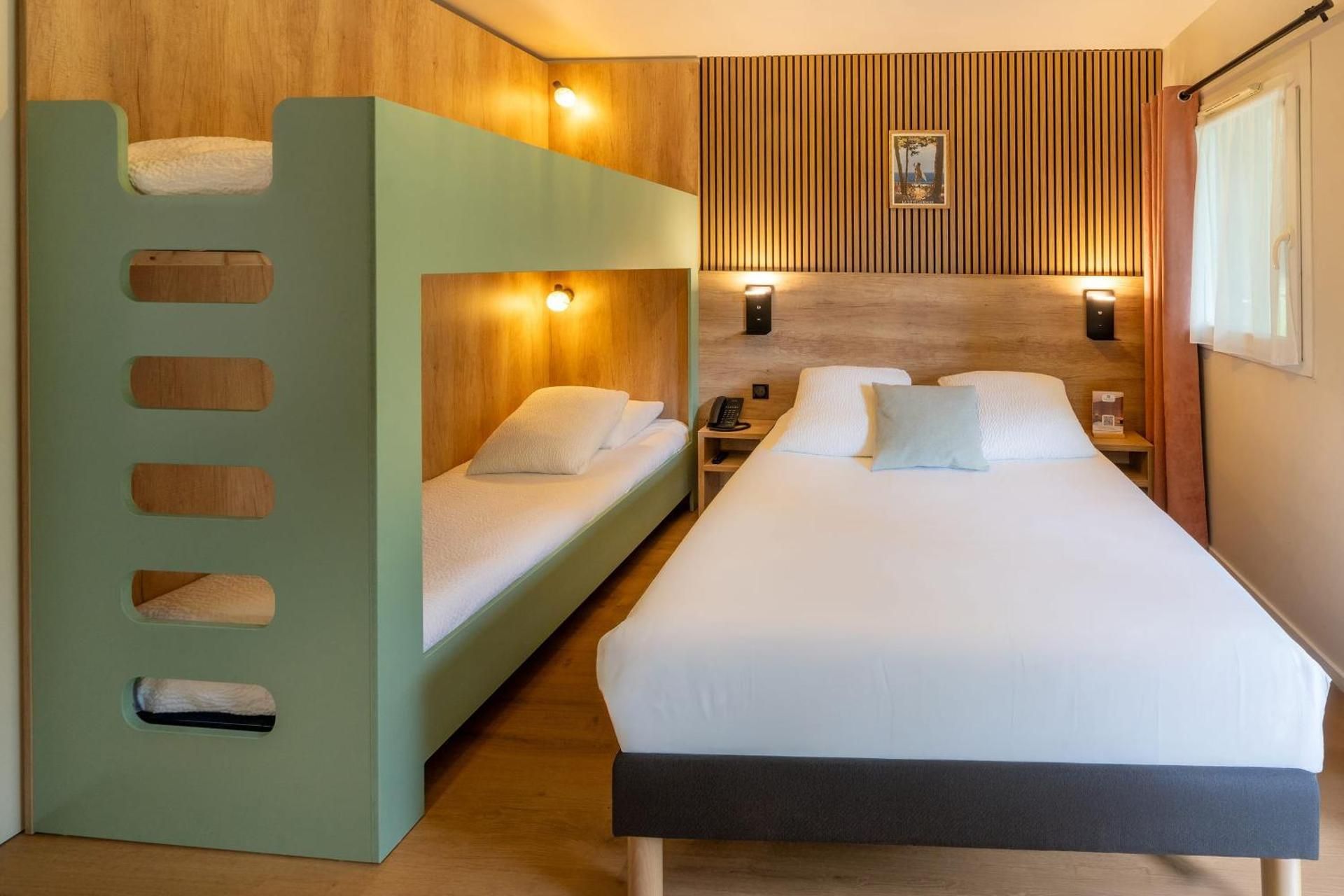 Family Room with One Double Bed and One Bunk Bed - Non-Smoking