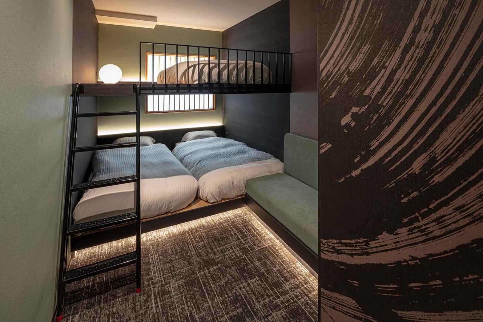 Private Room for 3 People with Bunk Bed - Non-Smoking