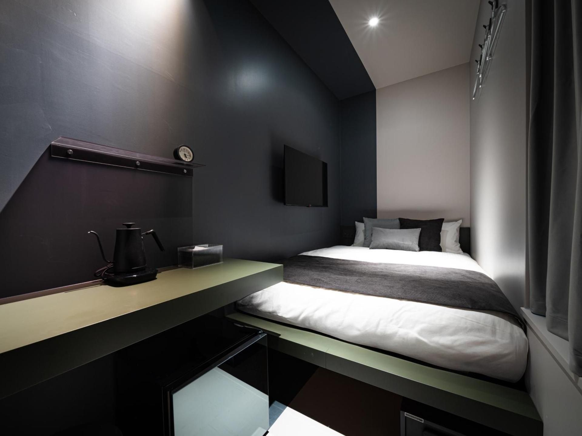 Double Room Monochrome with Shared Bathroom