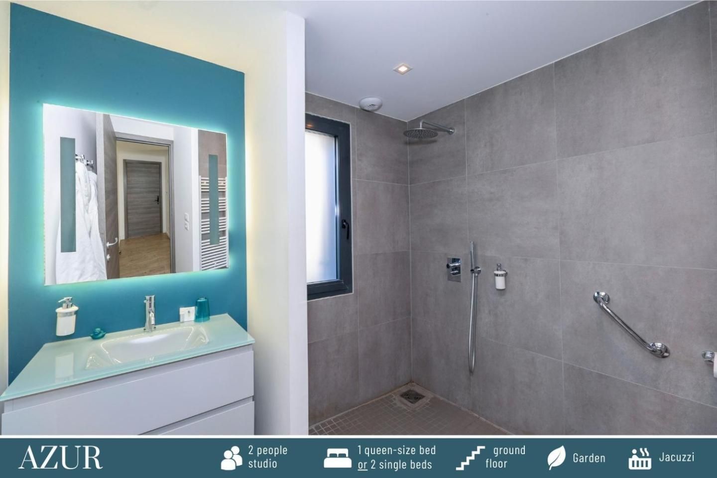 Garden Level Studio with Spa - Azur