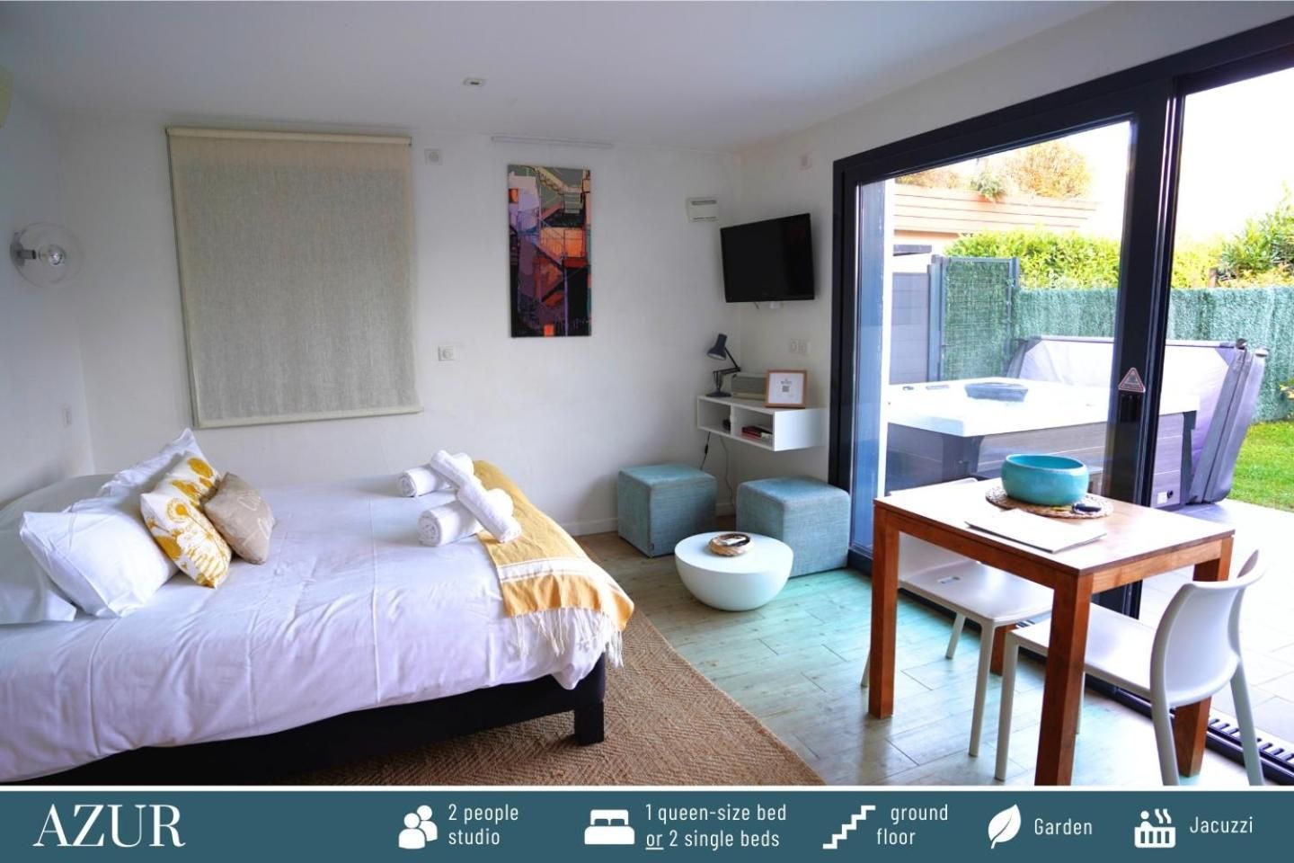 Garden Level Studio with Spa - Azur