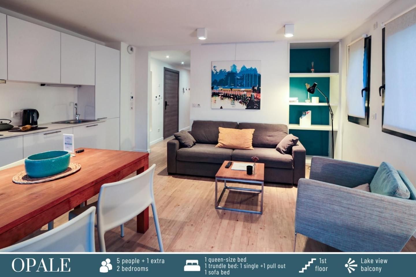 Two-Bedroom Apartment with Lake View - Opale