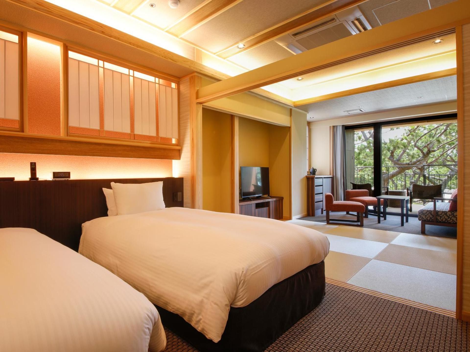 Japanese-Western Room with open-air bath TYPE H - Non-Smoking (2nd Floor)