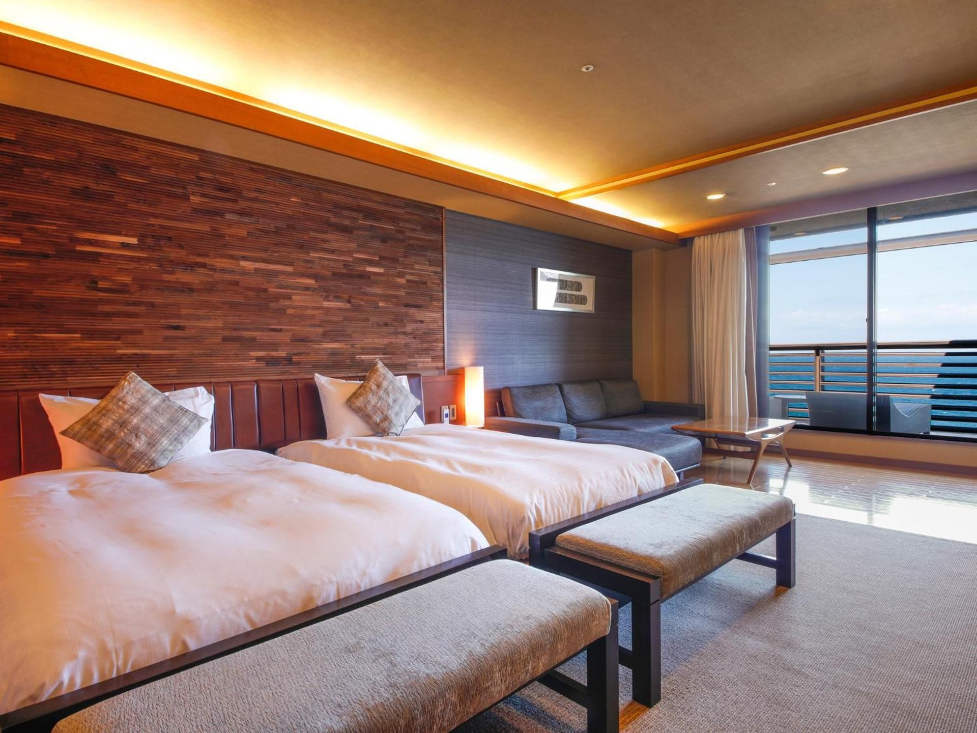 Twin Room with open-air bath - Non-Smoking (6th Floor)