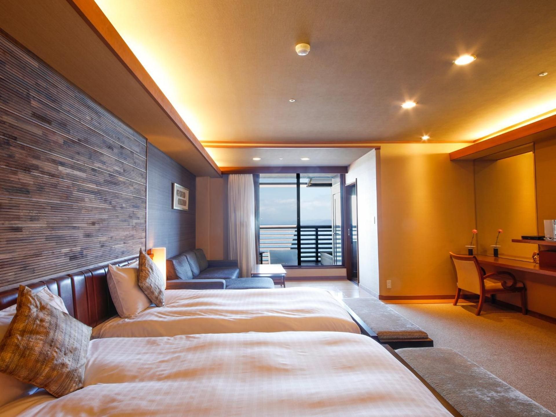 Twin Room with open-air bath - Non-Smoking (6th Floor)