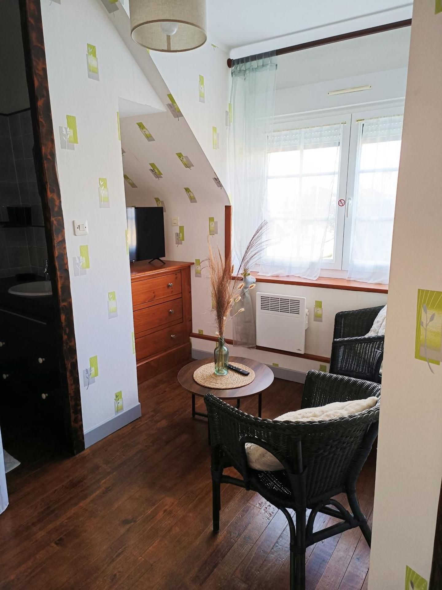 Double Room with Garden View-Private toilet on the landing.