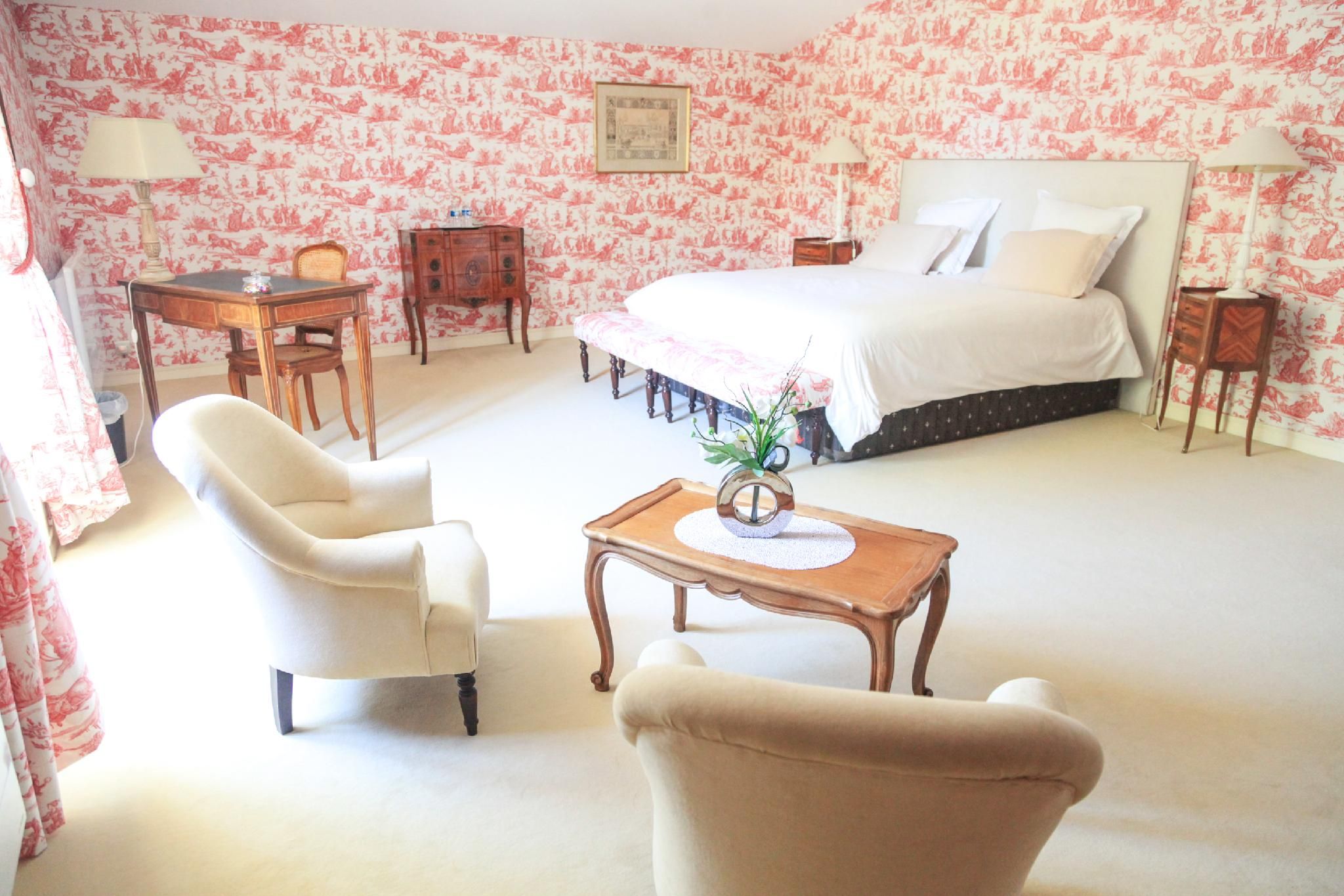 Suite-Salle de bain privée extérieure-Vue sur le vignoble