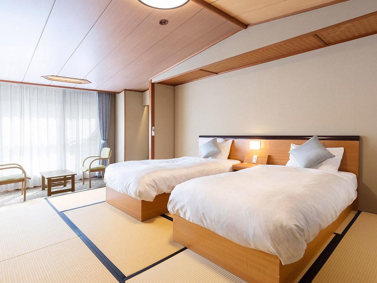 Standard Japanese-Style Twin Beds Room, Indoor Bath, Non-Smoking