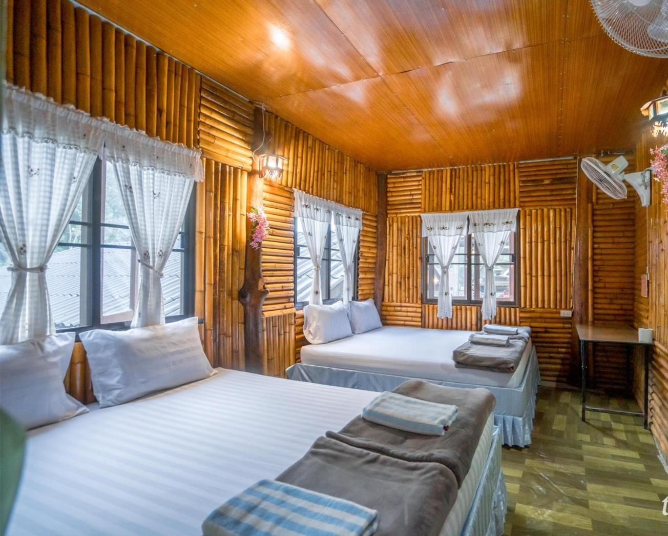 บ้านไม้ไผ่เทียมตาแม่กำปอง BanmaipaiTimtaMaekampong Standard - 2 Double Beds