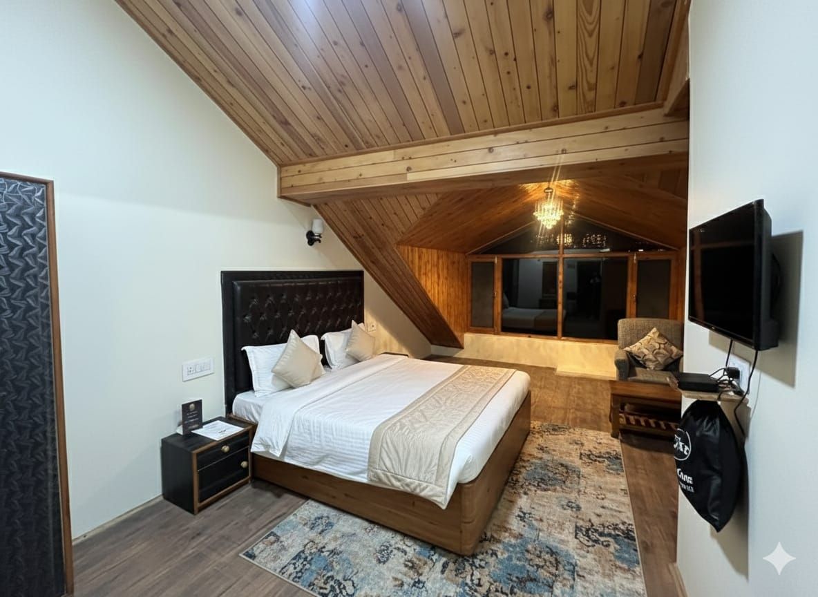 Attic room with Mountain and Orchard View