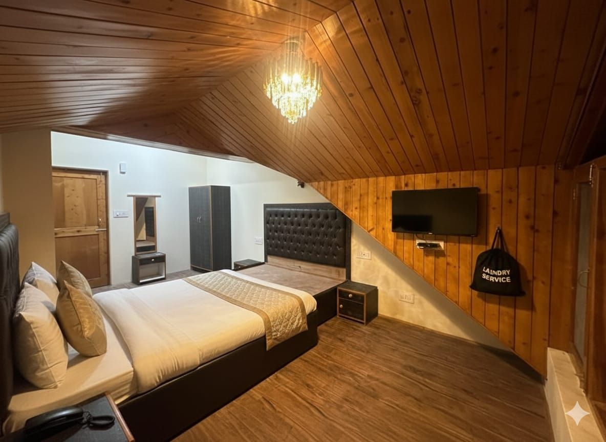 Attic room with Mountain and Orchard View