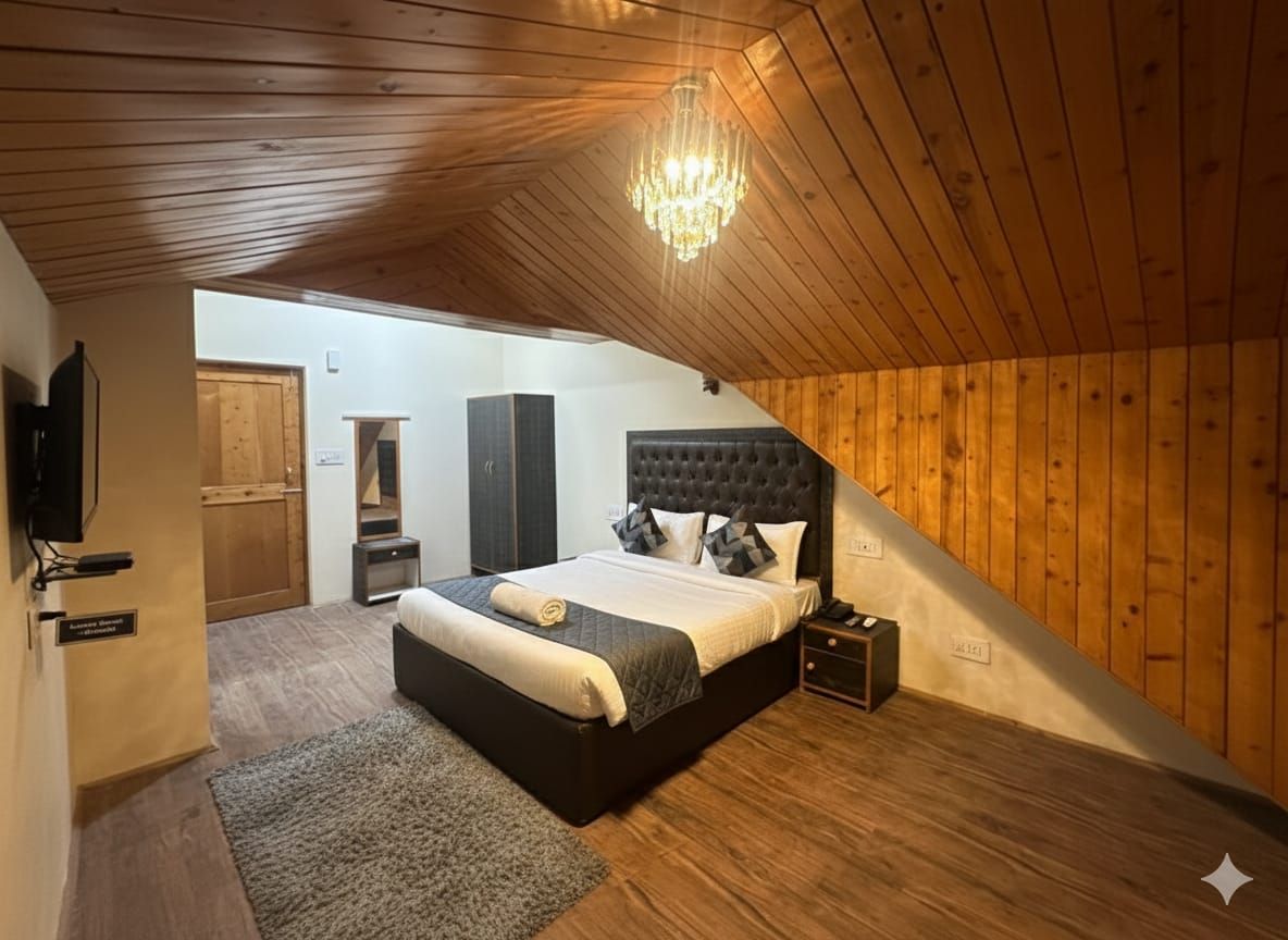 Attic room with Mountain and Orchard View