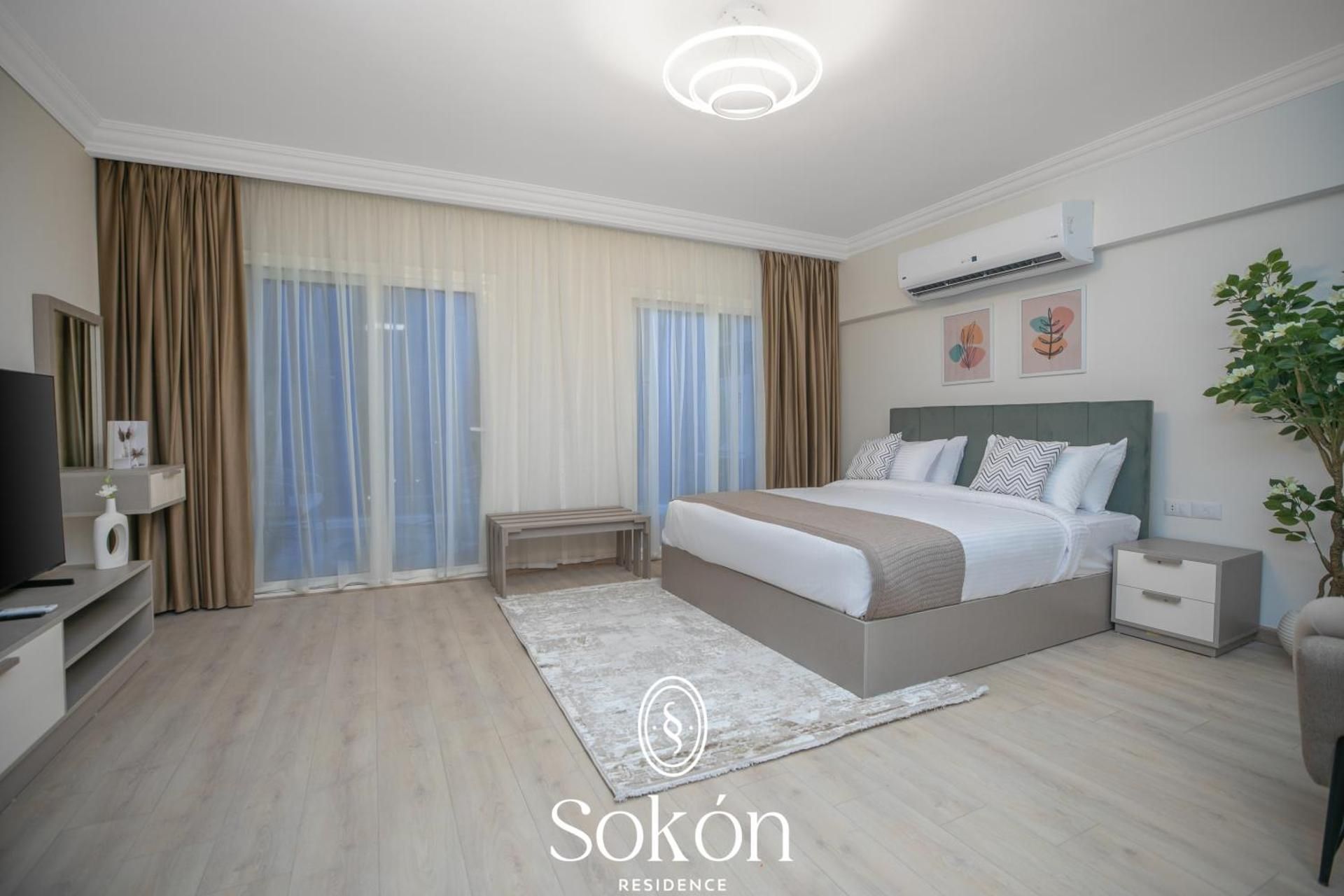Sokon Residence - New Cairo - El Rehab Studio with Garden View