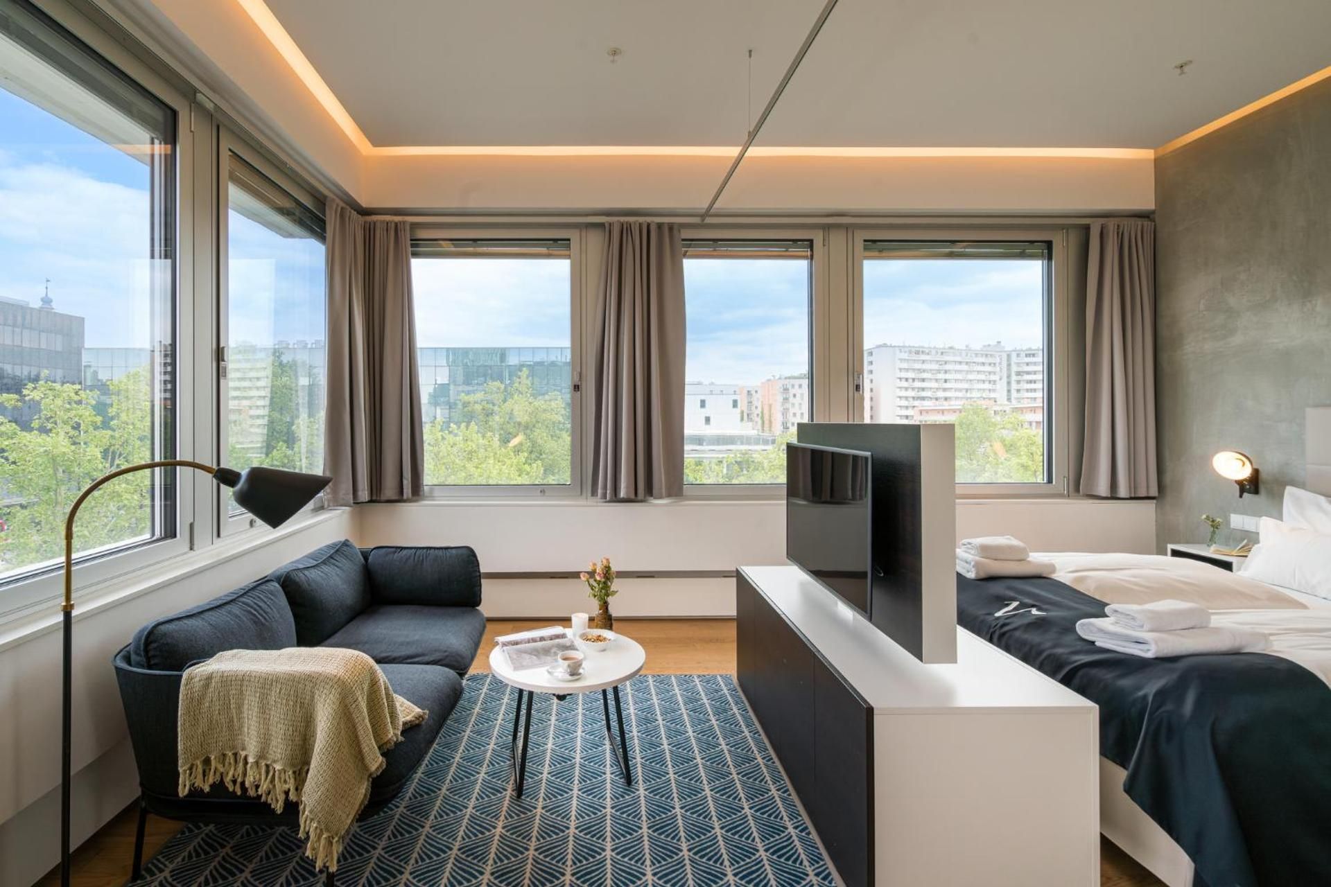 Deluxe One-Bedroom Apartment with City View