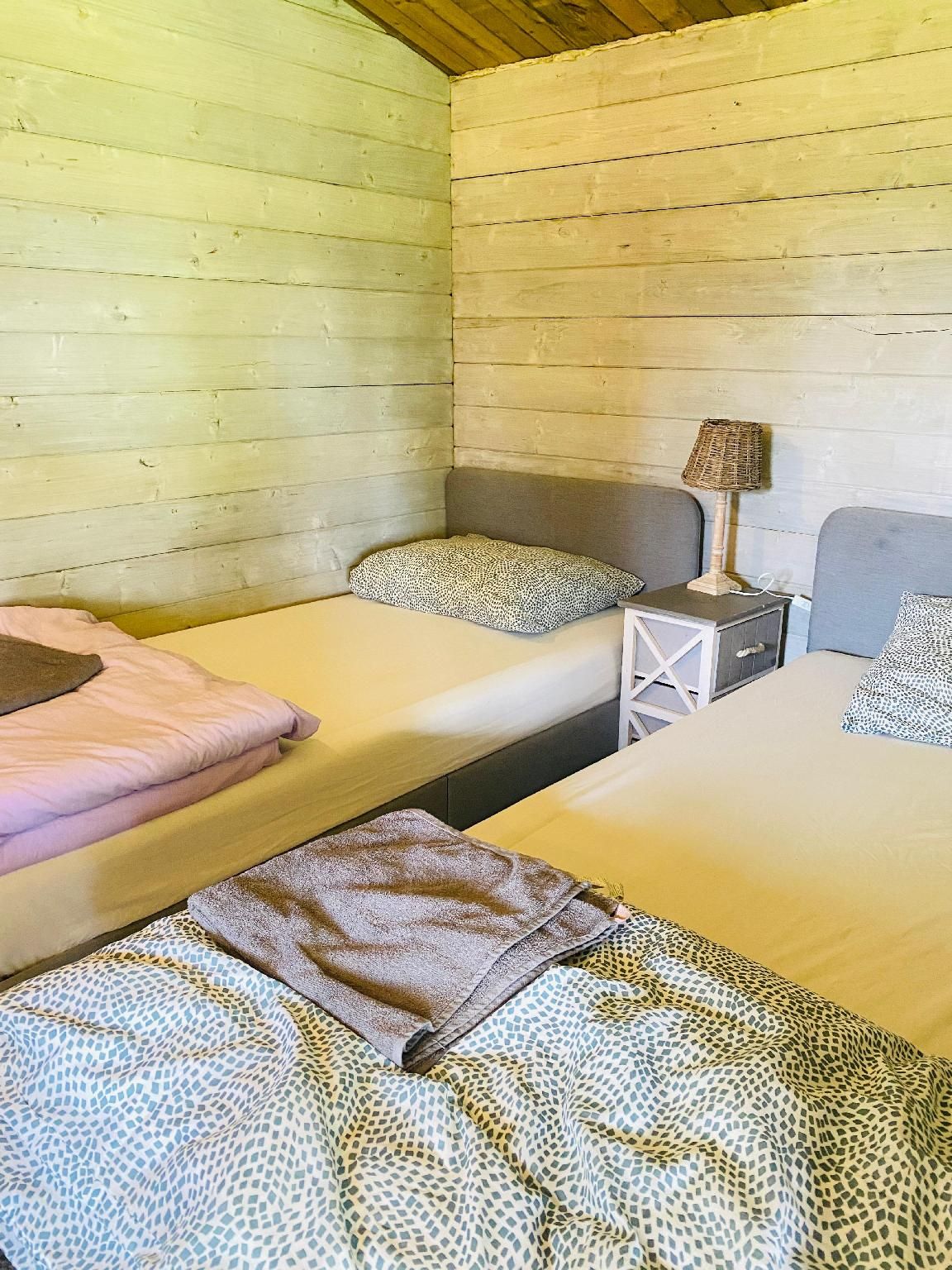 Double and 2 Single Beds with Shared Bathroom