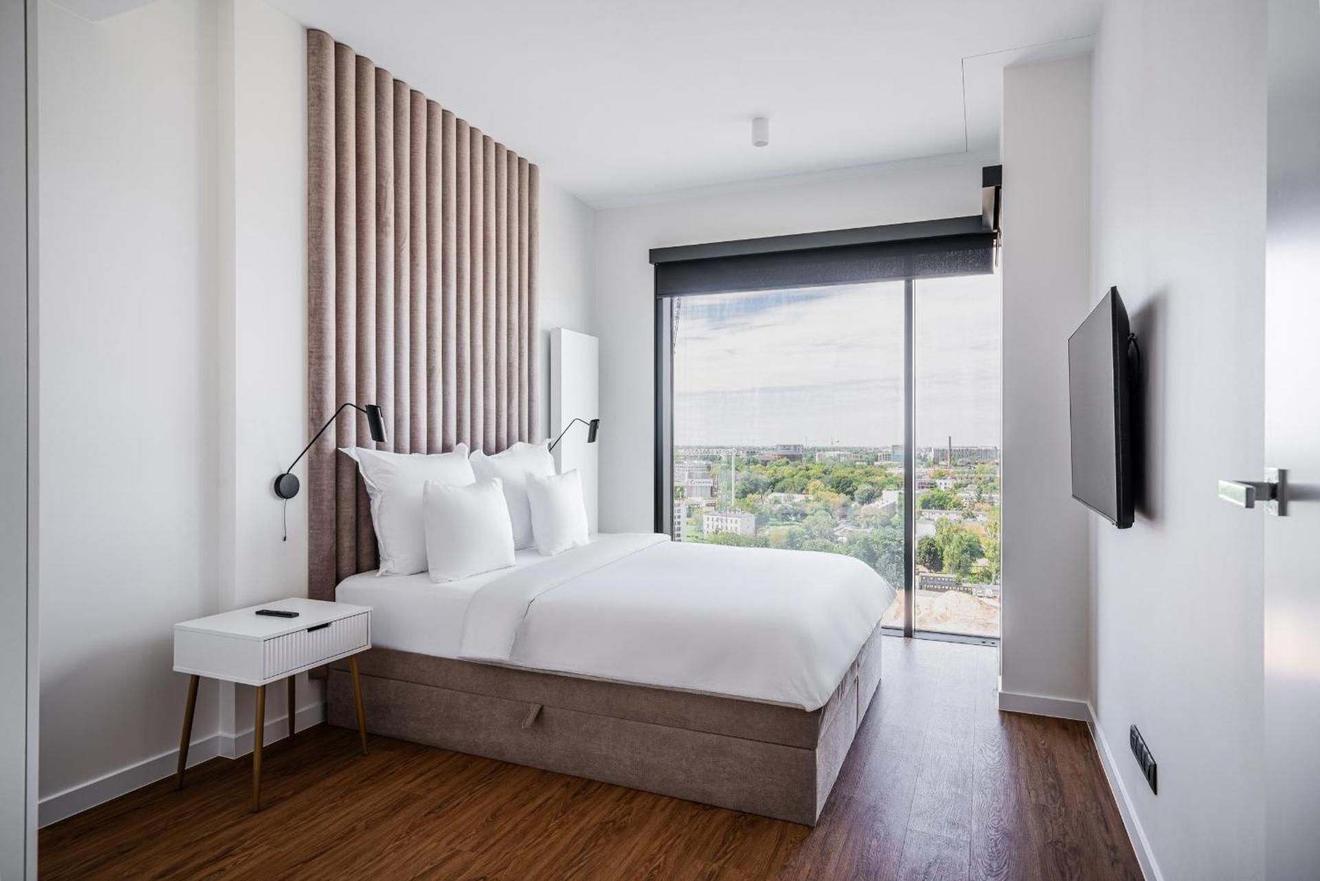 Deluxe One-Bedroom Apartment with City View