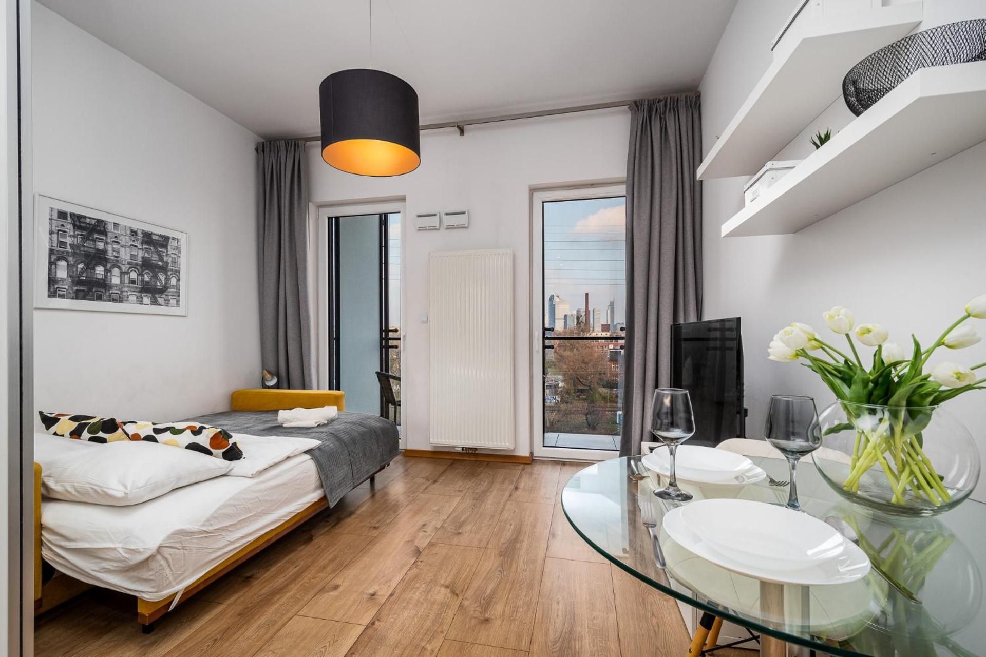 Studio with Balcony