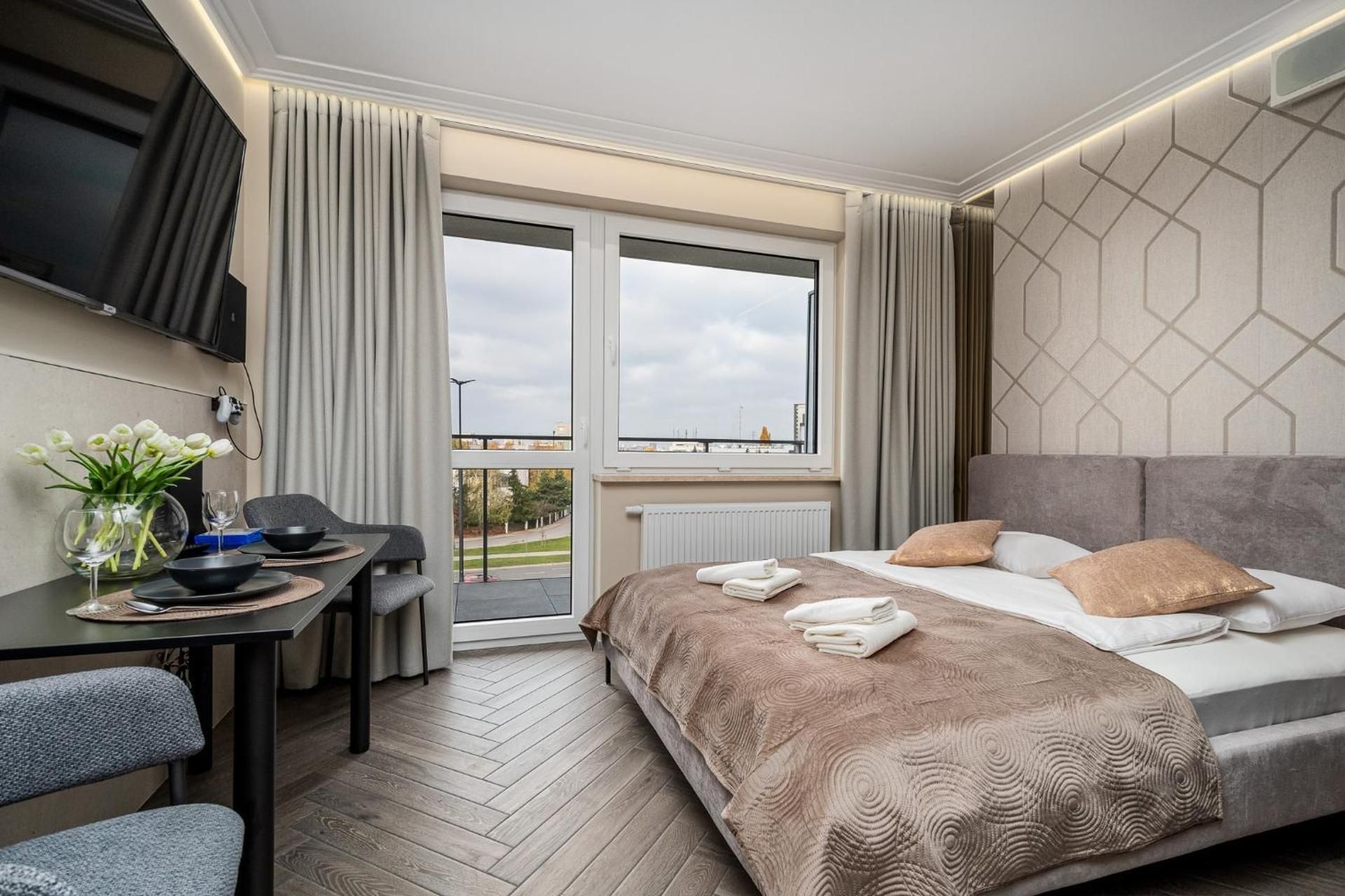 Studio with Balcony