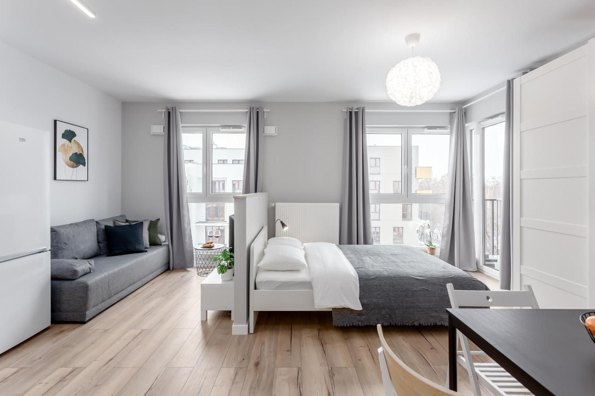 Studio with Balcony
