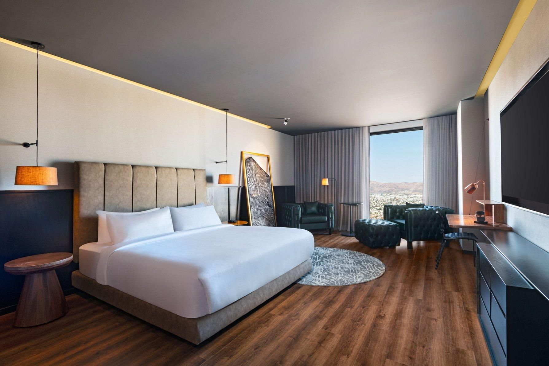 Deluxe, Guest room, 1 King, City view