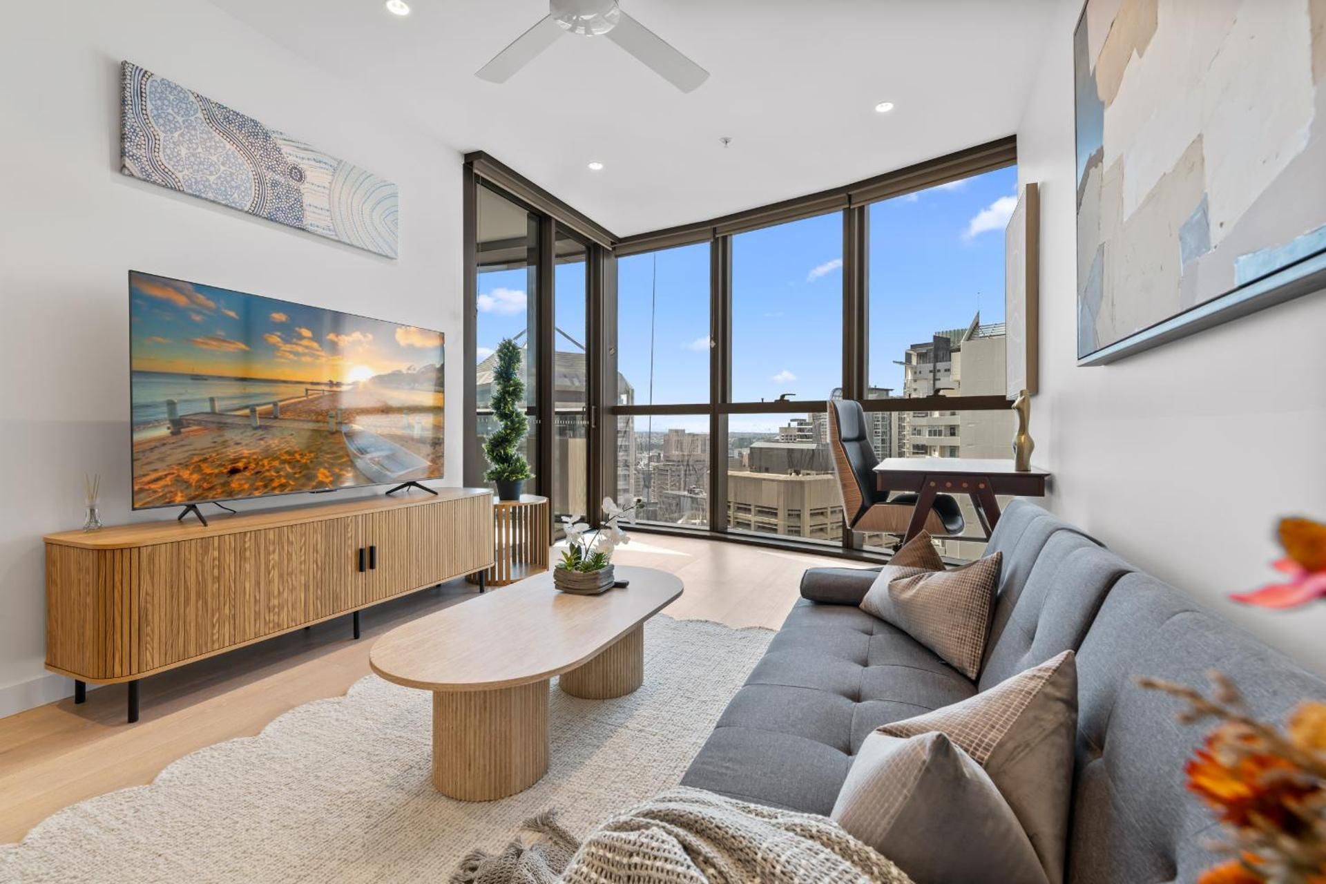 One-Bedroom Apartment with Balcony and Water View
