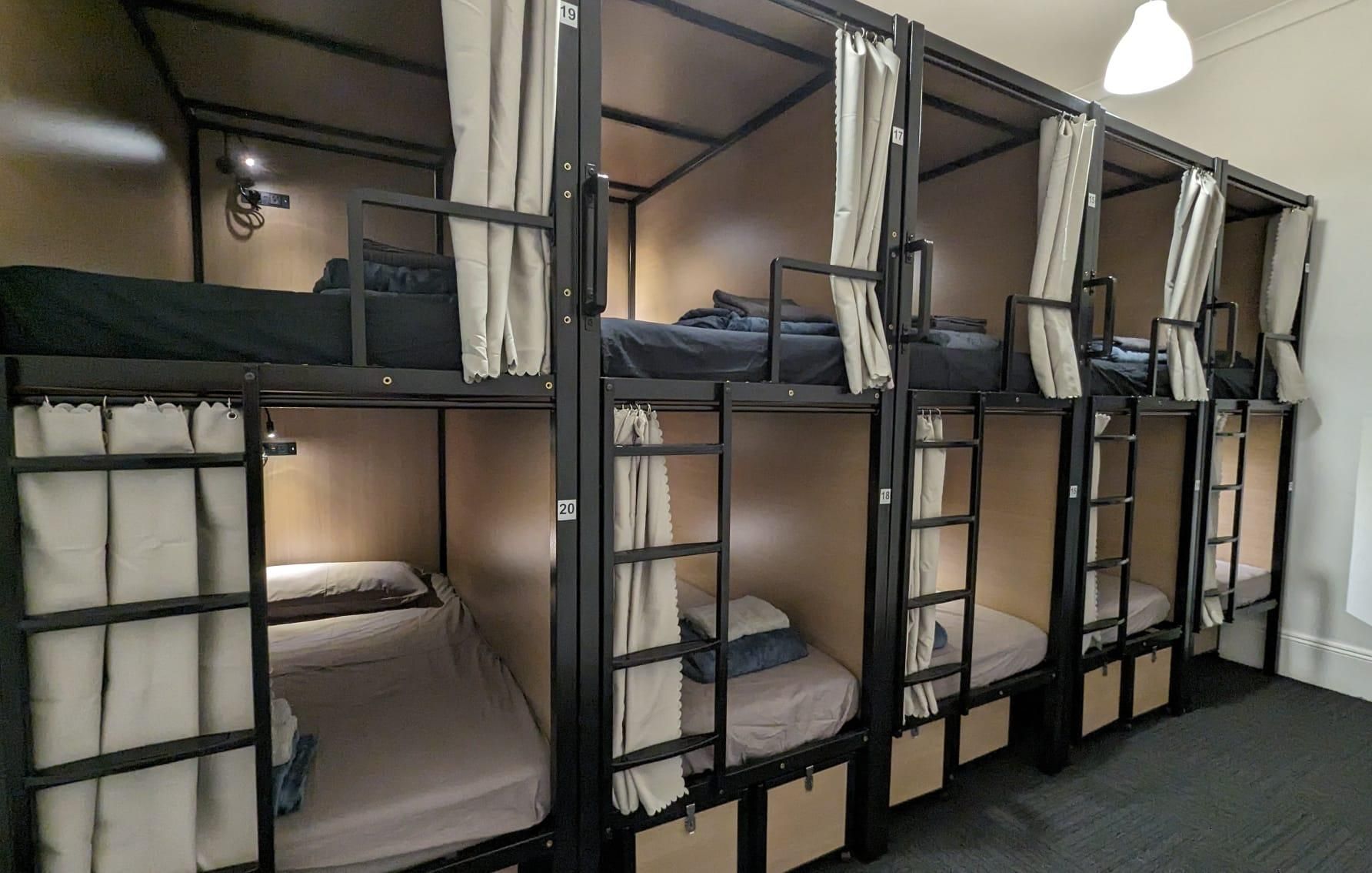 Base Camp Hostel Bed in 10 Bed Female Only AC Dormitory Room with Ensuite Bathroom