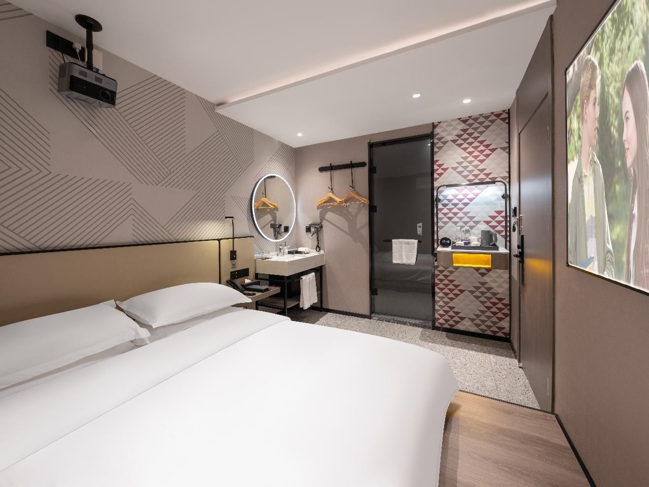 Borrman Hotel Jinan Quancheng Squaire Baotuquan Dossen - Yingyuan Bed Room