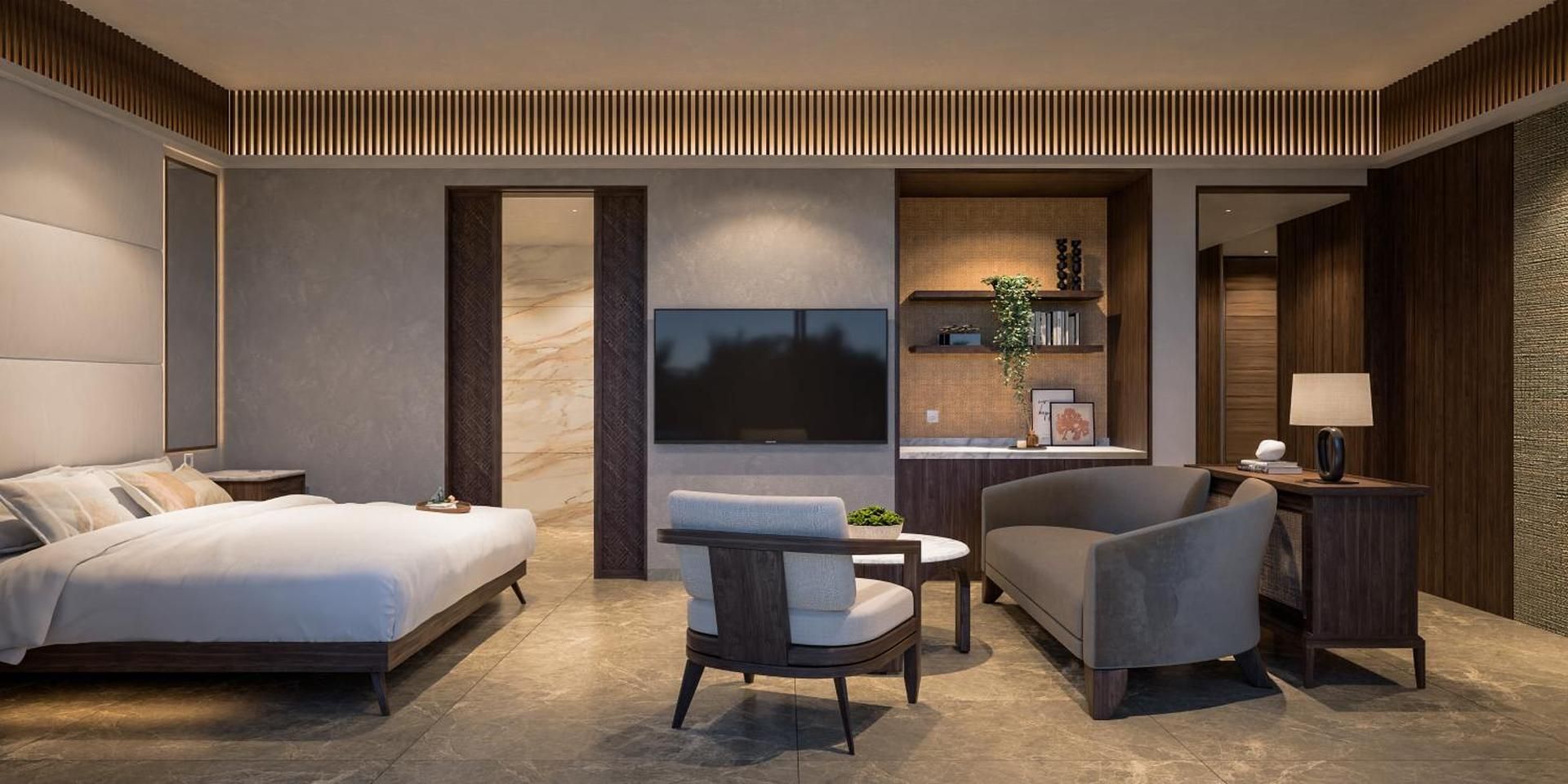 King Suite with Balcony and Valley/Cliff Garden View