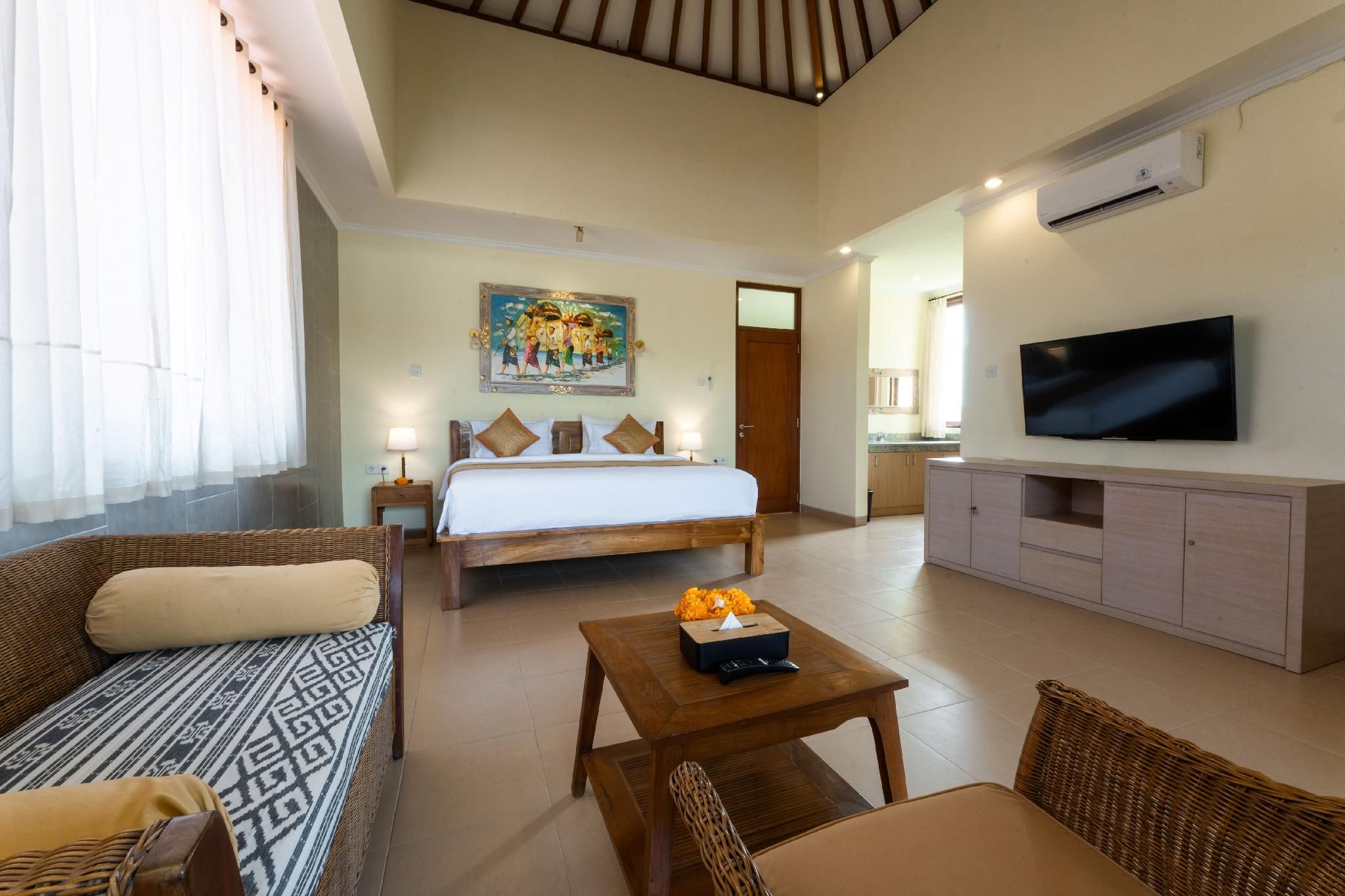 One Bed Room with Bathtub
