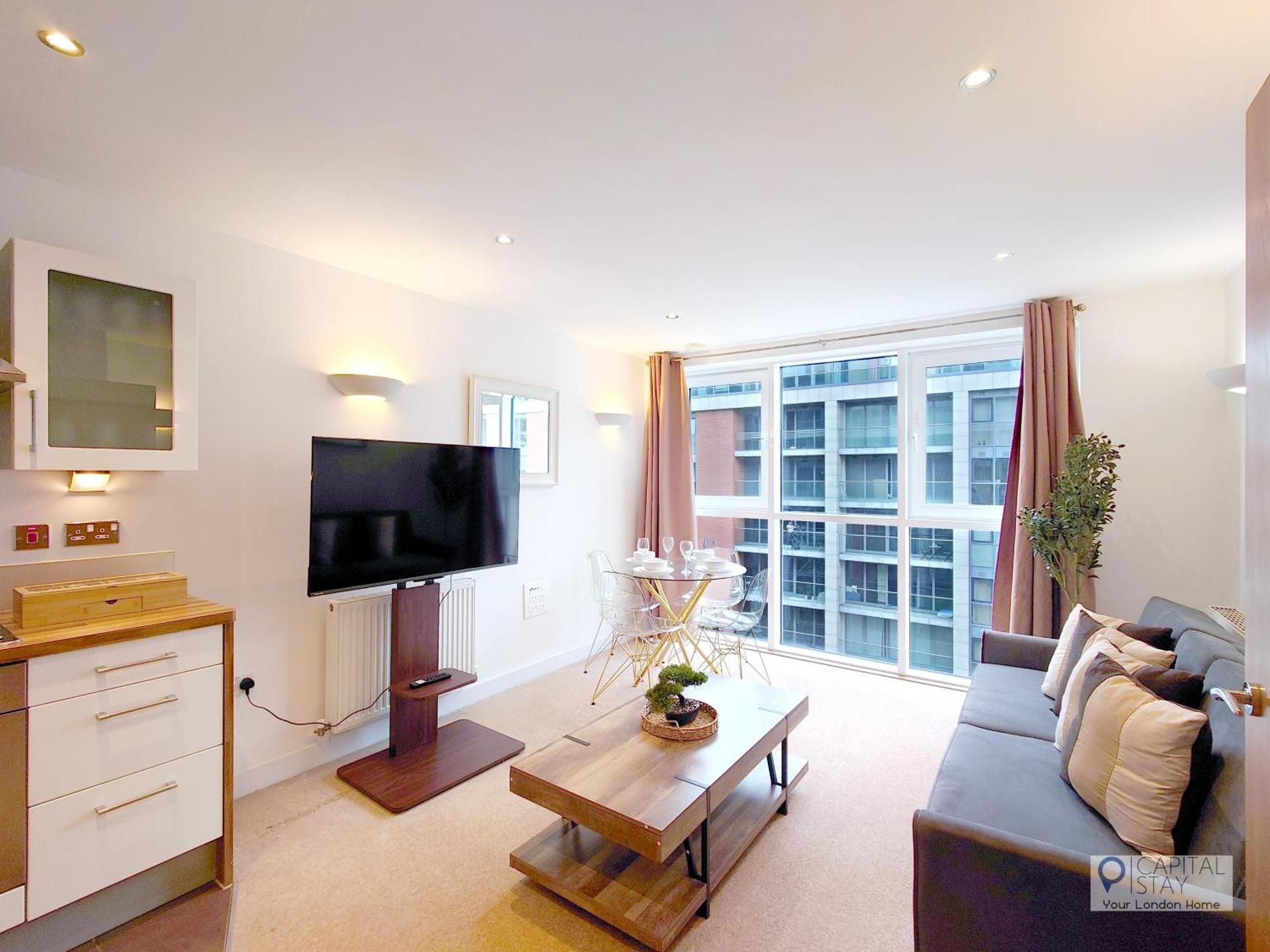 One-Bedroom Apartment with Garden View