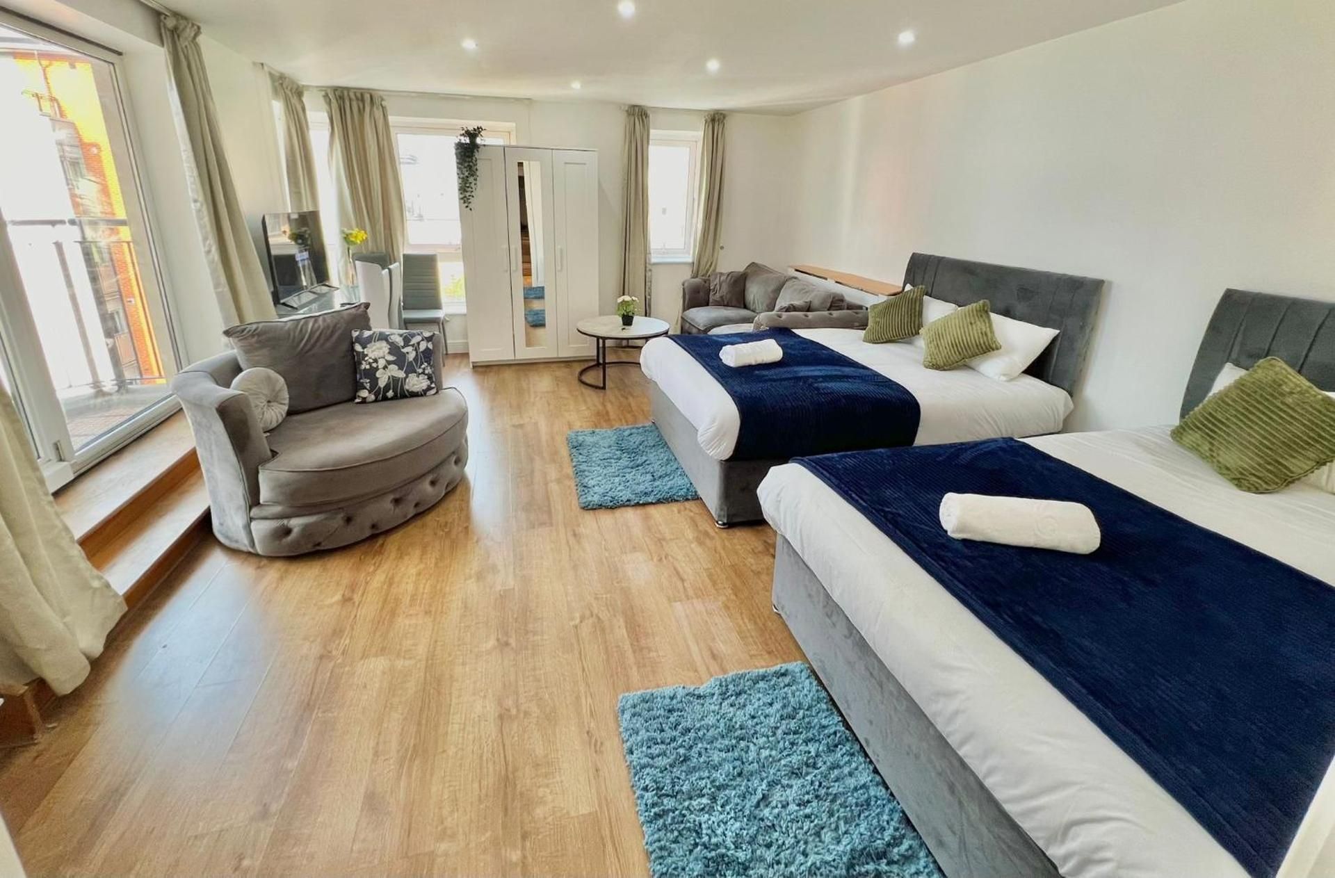 Two-Bedroom Apartment with Balcony