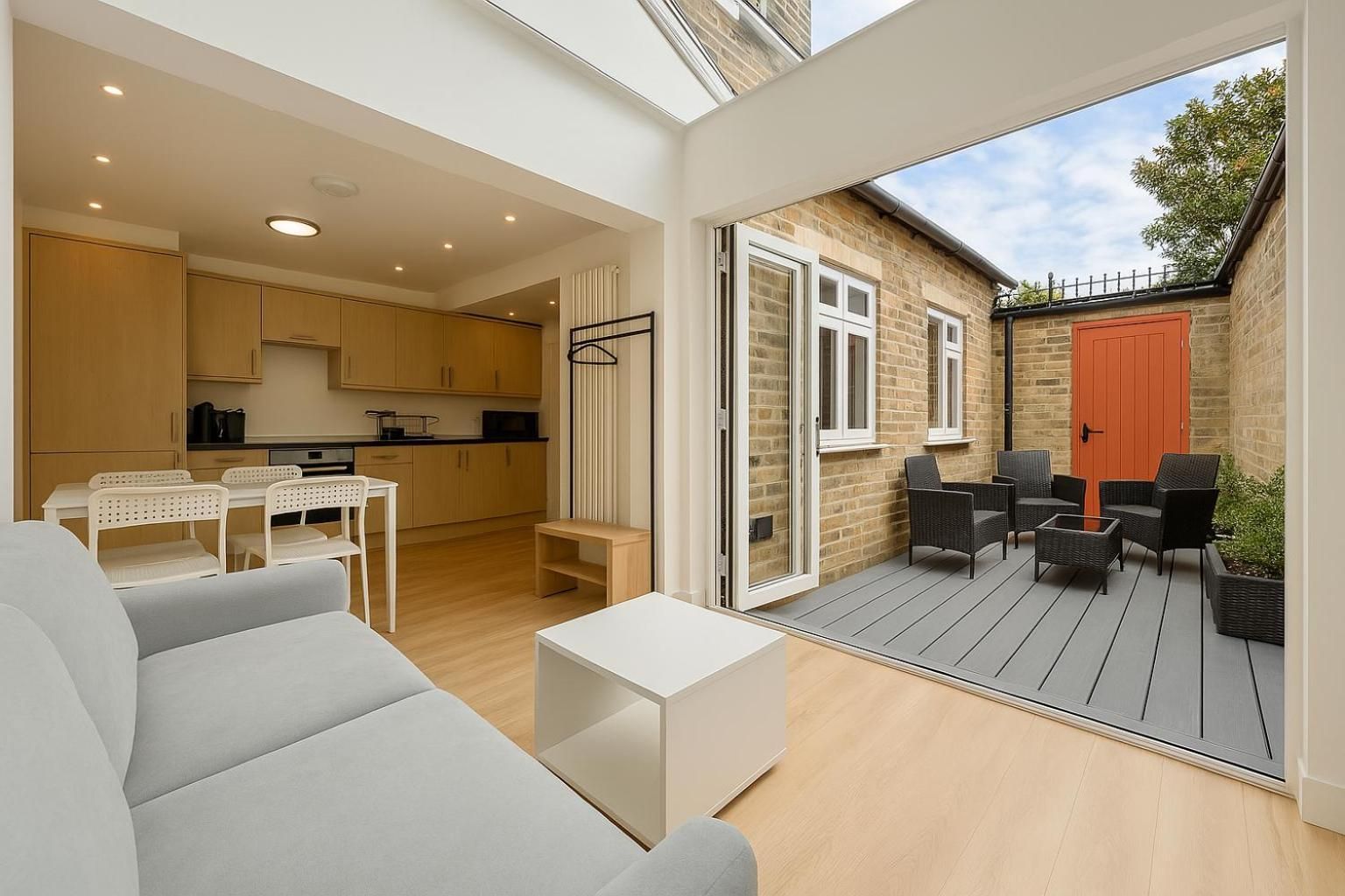Deluxe One-Bedroom Apartment with Garden View