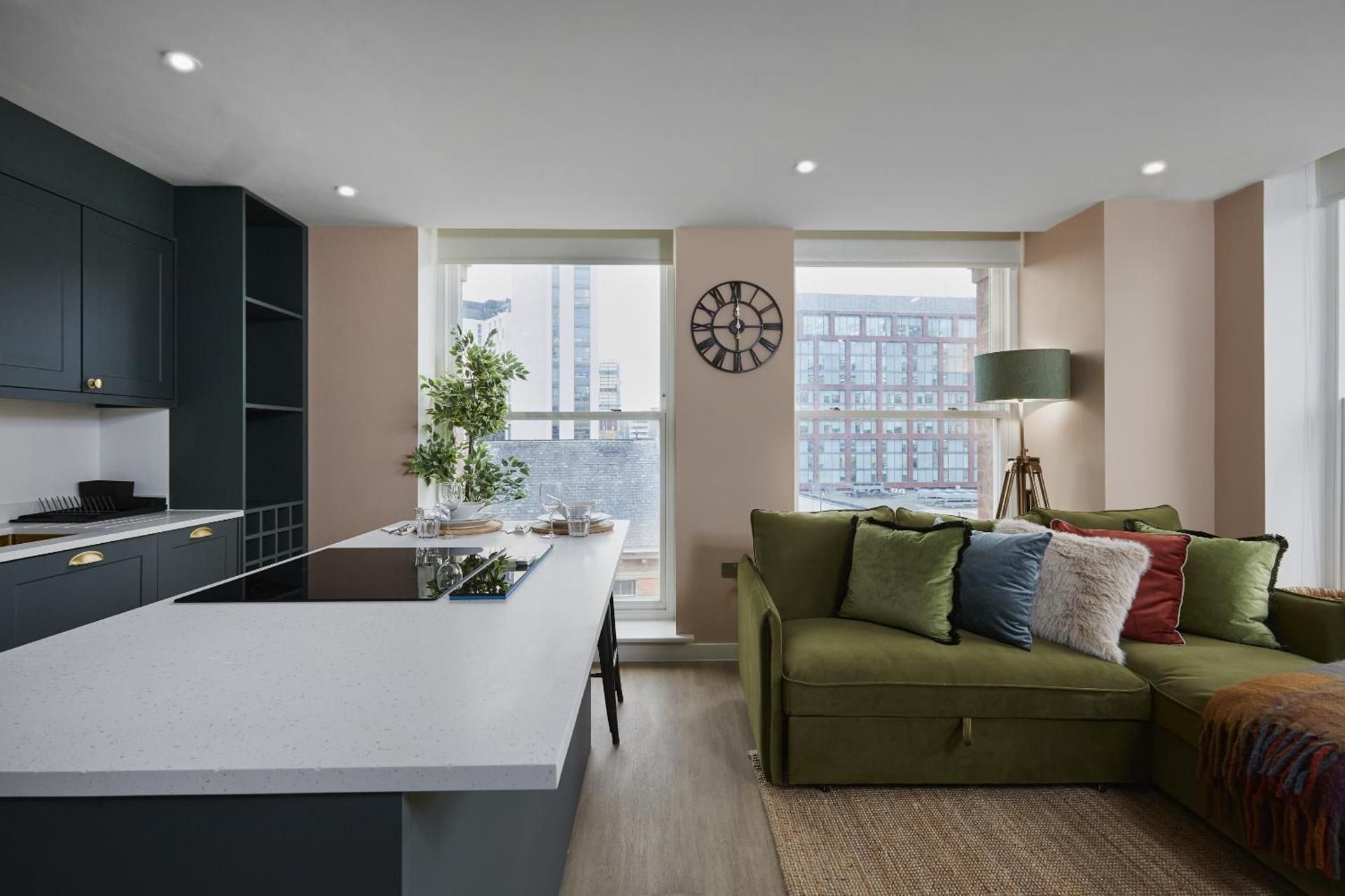 Deluxe One-Bedroom Apartment with City View