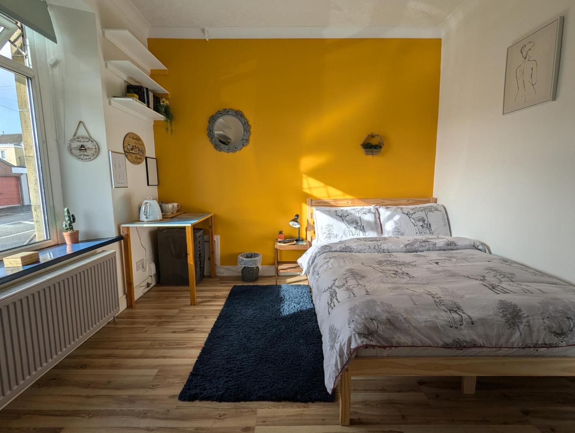 R1 - Bright Quiet Double - City & Beach Access, WIFI, Free Parking - Self Catering Double Room 2