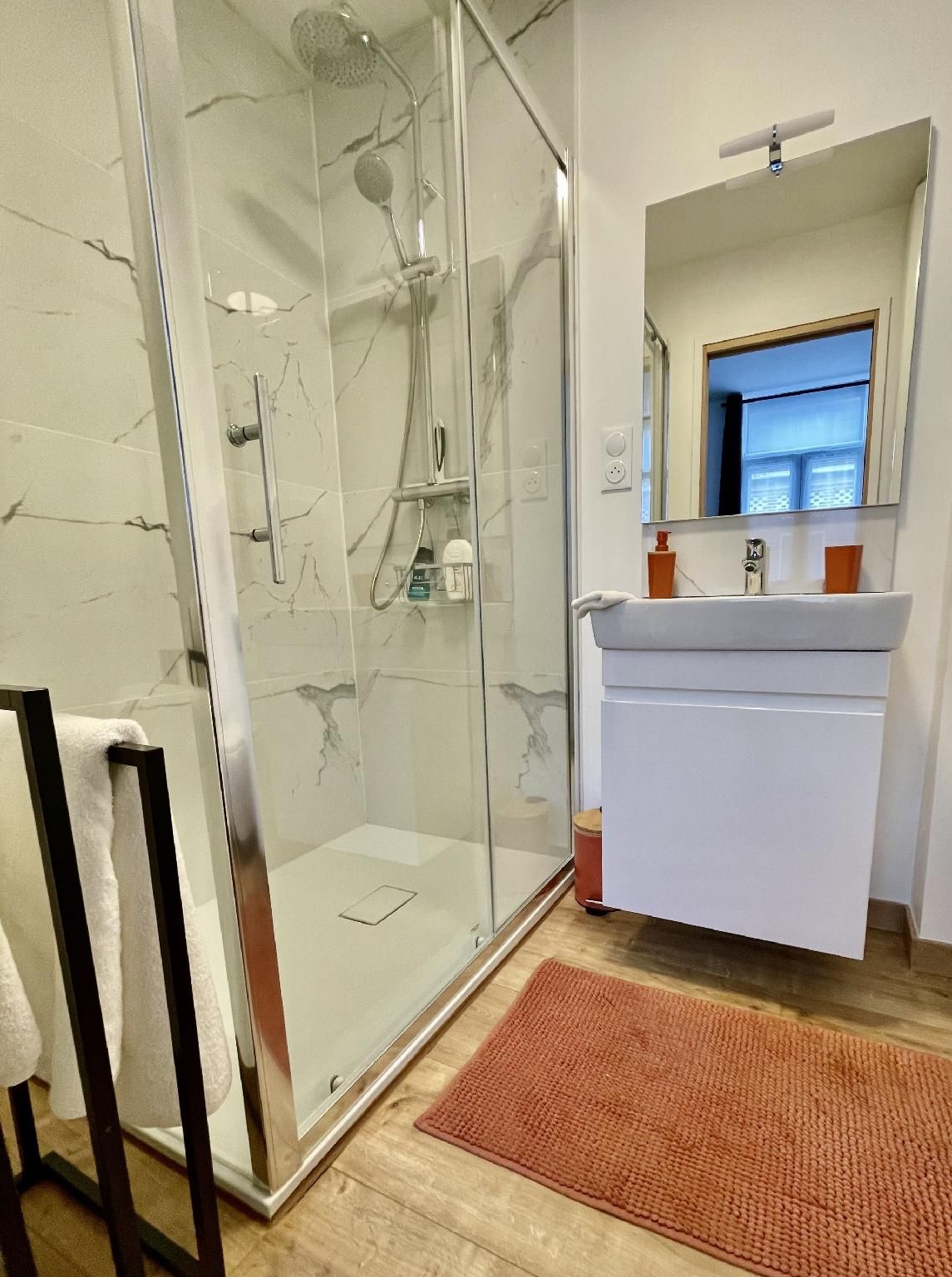 Appartement-2ème étage-Classique-Salle de bain et douche