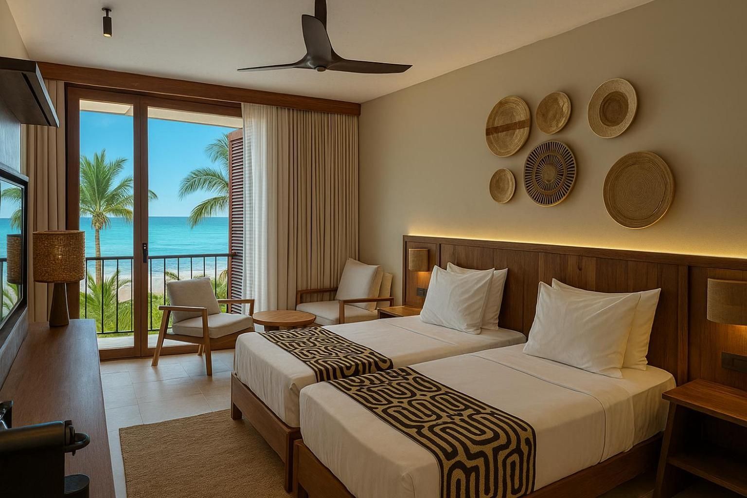 Deluxe, King Bed or Twin beds , Ocean View