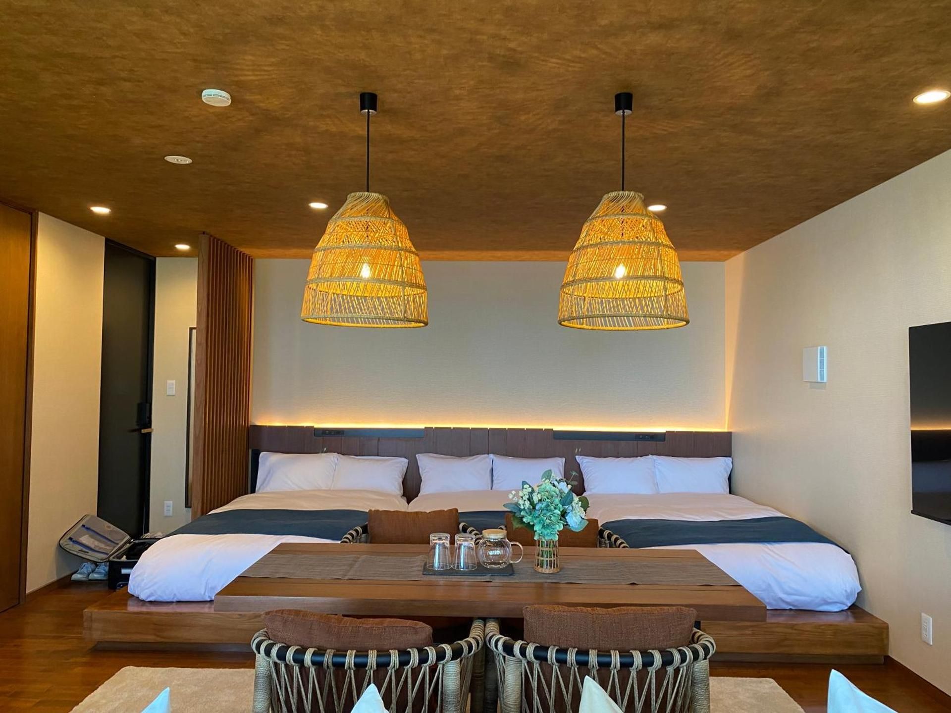 Premium Triple Room with Open-Air Bath and Sea View