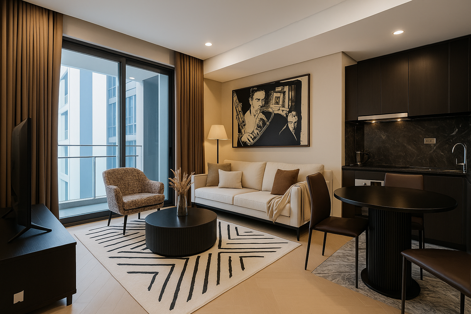 Two Bedroom Apartment with Balcony