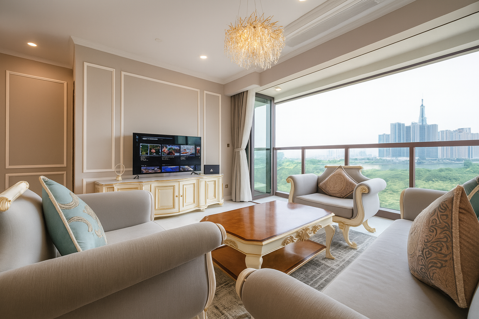3 Bedroom Apartment, City view