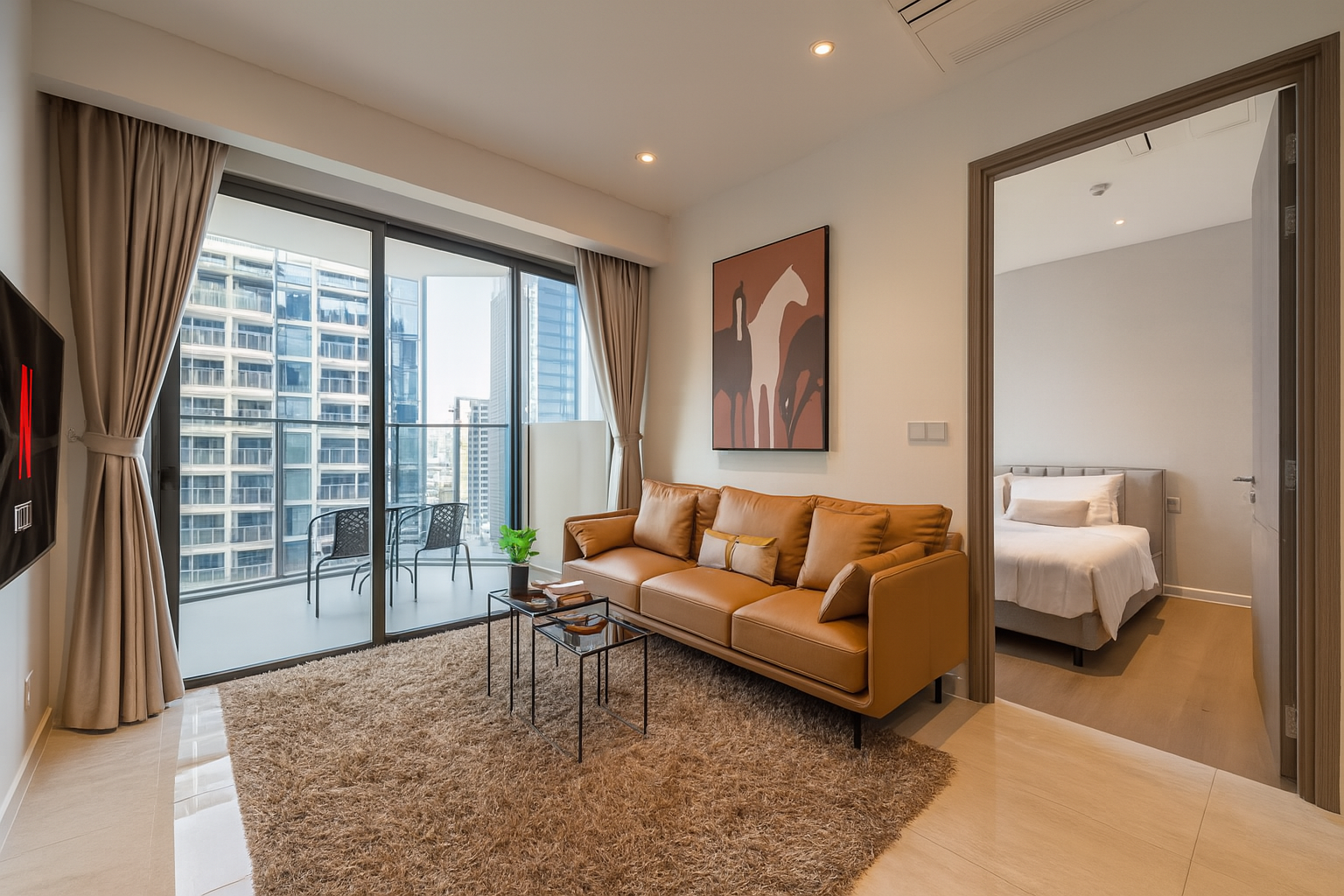 Deluxe One Bedroom Apartment with Balcony