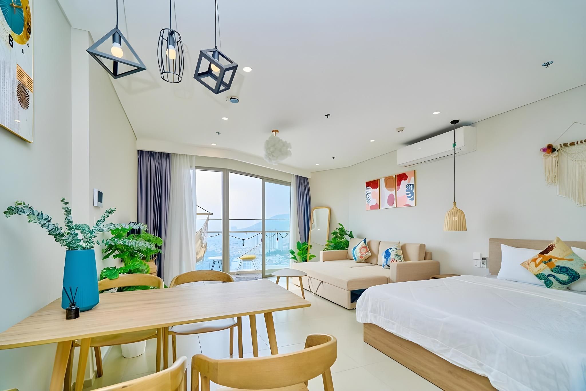 Studio with Balcony
