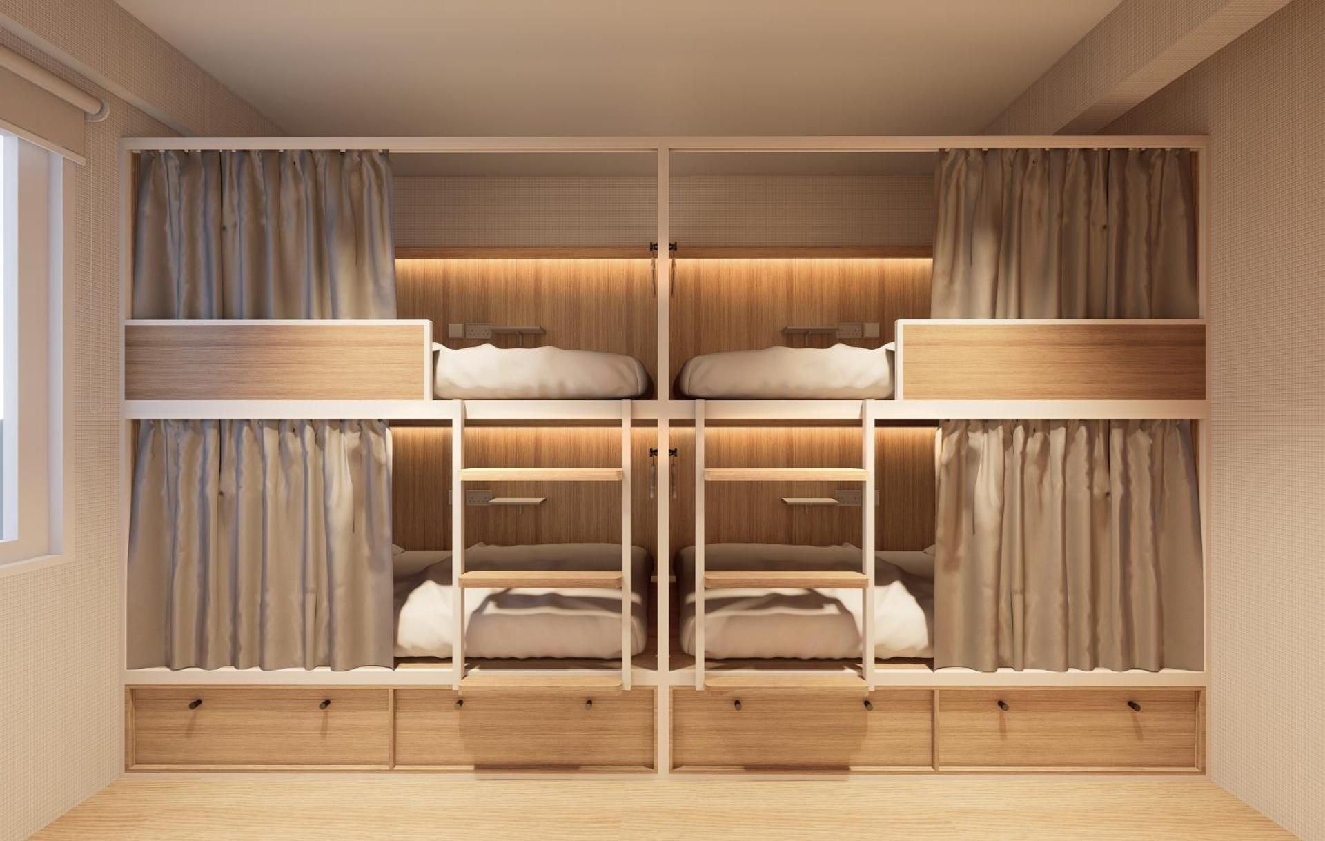 Bed in 4-Bed Male Dormitory Room