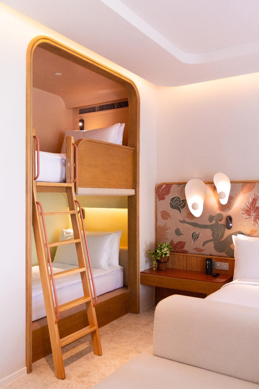 Family Bunk with One King Bed and One Bunkbed