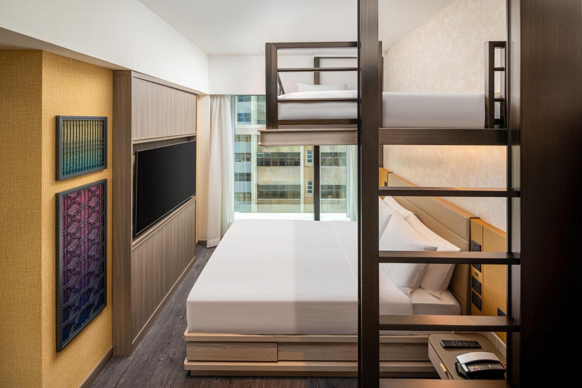 Room with Bunk Bed and Sofa Bed