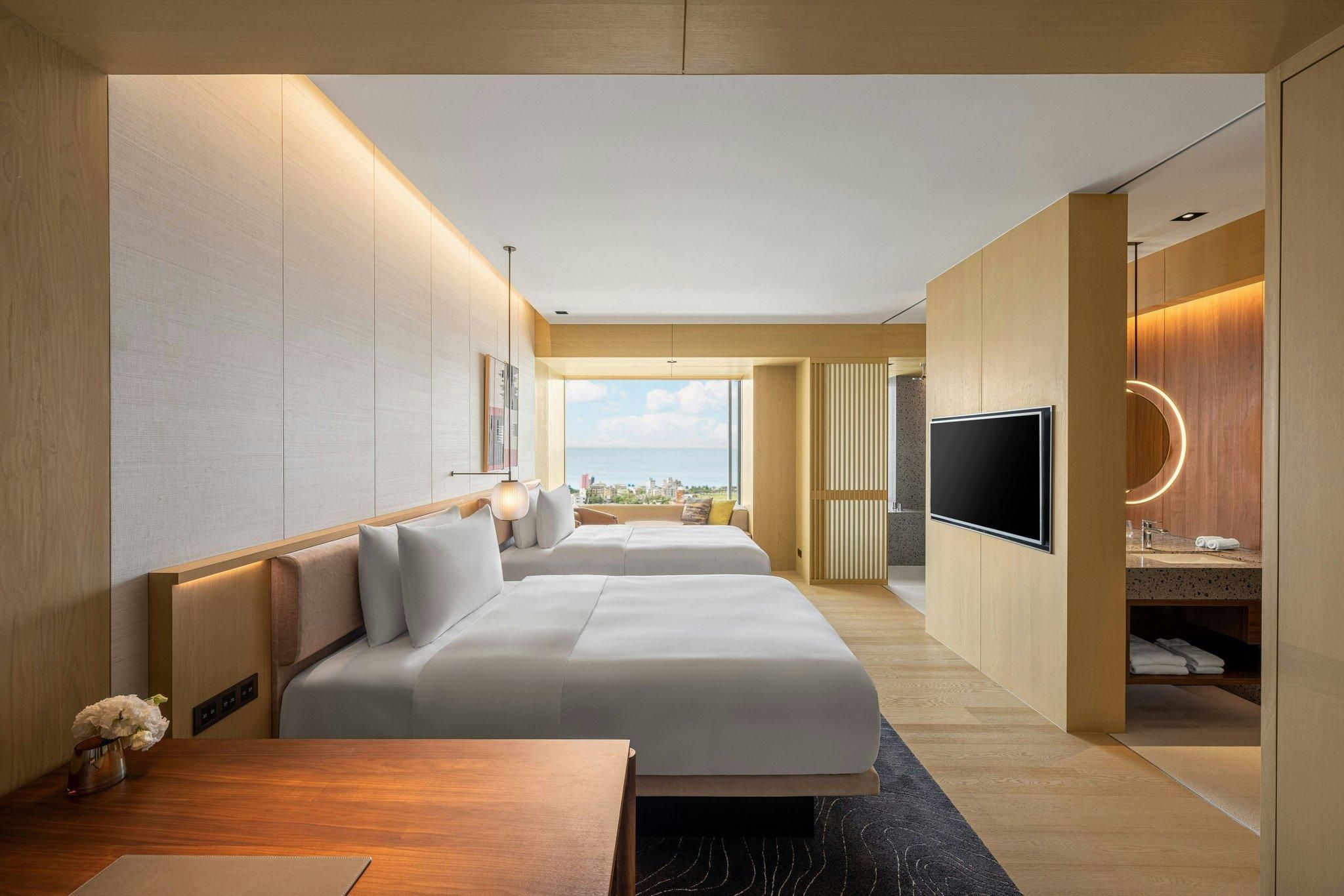 Deluxe Hot Spring Room, Guest room, 2 Twin, Ocean view