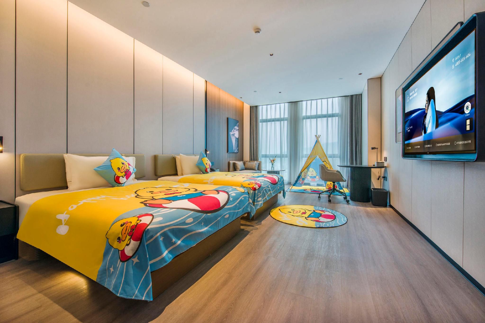 Atour Hotel Zhuhai Doumen Executive Family Twin Room