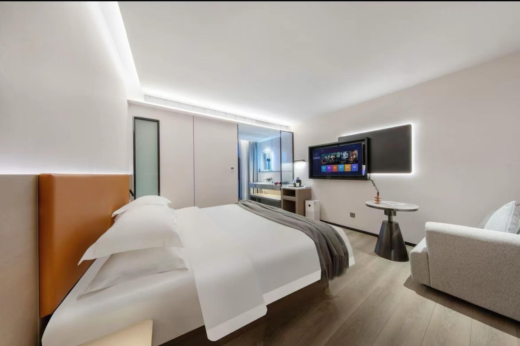 Yunzhiyang Apartment - Guangzhou Beijing Road Pedestrian Street Sun Yat-sen Hospital Branch WH -Light Enjoyment Bed Room