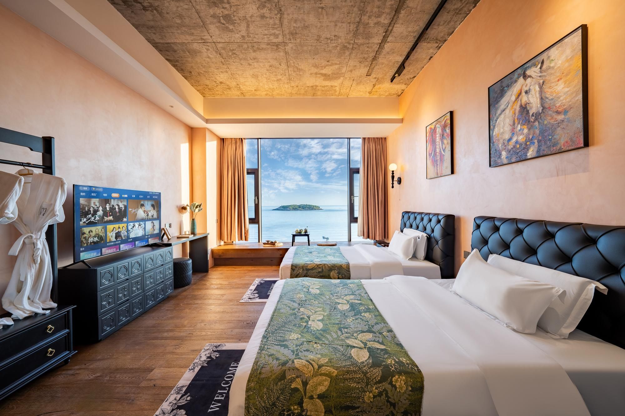 Twin Room with Sea View